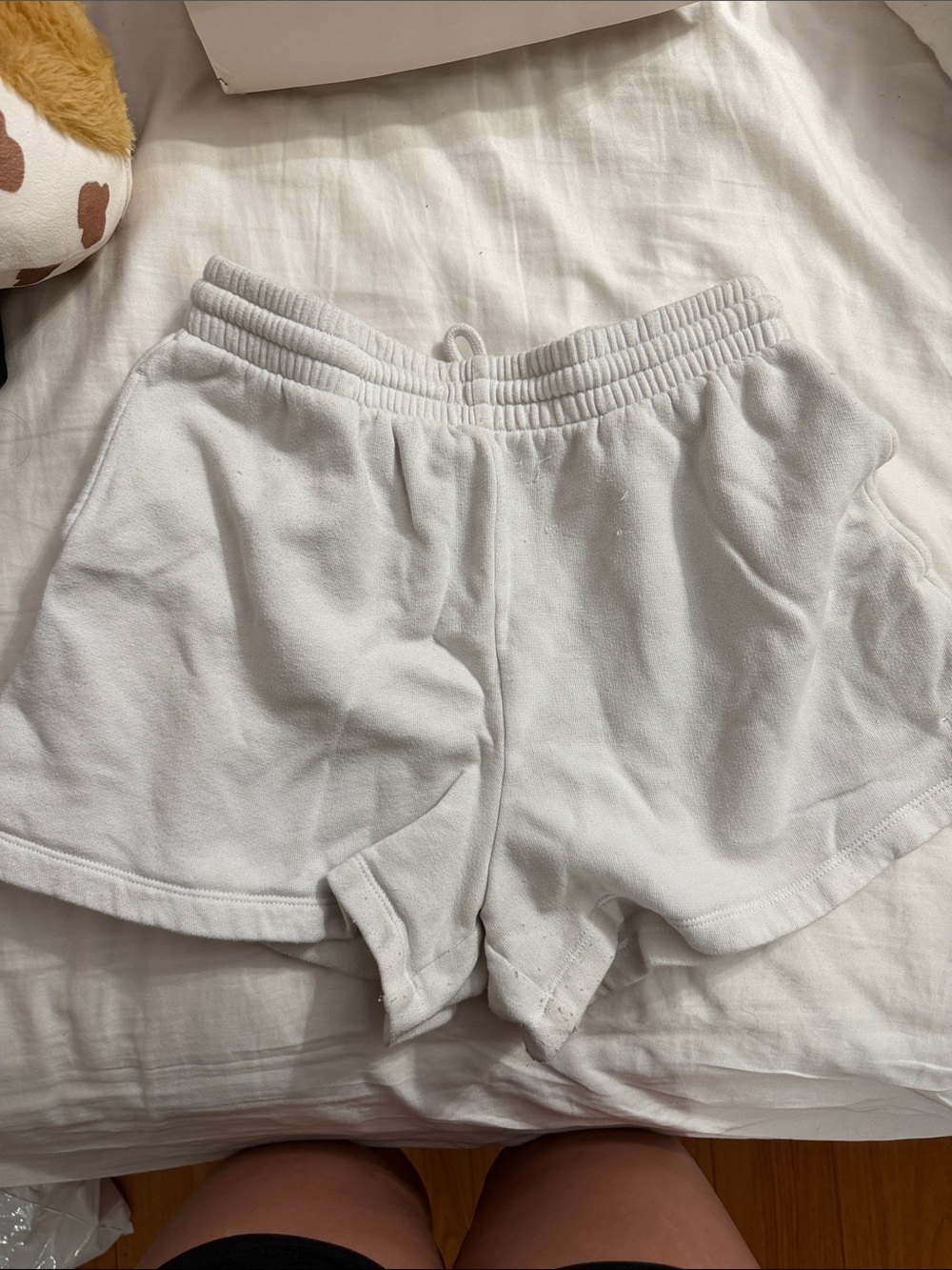 Victoria's Secret White Athletic Lounge Shorts High Waist Small